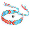 Cotton Braided Rhombus Pattern Cord Bracelet FIND-PW0013-003A-15-1