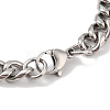 Ion Plating(IP) 304 Stainless Steel Anchor Link Chain Bracelets for Men BJEW-B096-42AS-3