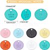 SUPERFINDINGS 48Pcs 8 Colors Spray Painted Alloy Charms FIND-FH0002-71-4