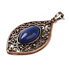 Dyed Natural Lapis Lazuli Pendants G-H065-3R-08-2