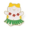 Summer Beach Cartoon Cat Enamel Pins JEWB-S034-03G-B-1