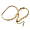 304 Stainless Steel Snake Chain Necklaces for Women NJEW-R012-01G-3