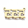 201 Stainless Steel Pendant Links STAS-S110-115G-05-3