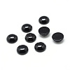 Dyed Natural  Black Agate Gemstone Cabochons G-T020-16mm-11-1