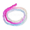 Transparent Painted Glass Beads Strands DGLA-A034-T1mm-A14-5