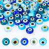  60pcs 5 colors Handmade Evil Eye Lampwork Beads LAMP-NB0001-87-4