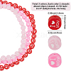 6 Strands 3 Colors Handmade Polymer Clay Bead Strands CLAY-PA0001-43-2