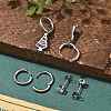 3 Pairs 3 Styles Christmas 304 Stainless Steel Hoop & Stud Earring Sets for Women EJEW-K279-14P-2