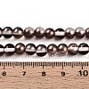 Baking Paint Transparent Glass Beads Strands DGLA-N011-6mm-09-4