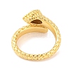 Teardrop Brass Micro Pave Clear Cubic Zirconia Open Cuff Rings RJEW-U009-06G-3