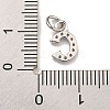 Initial Letter Brass with Cubic Zirconia Charms KK-Q814-26C-P-3