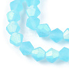 Imitate Austrian Crystal Bicone Frosted Glass Beads Strands EGLA-A039-T4mm-MB20-3
