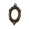 Vintage Tibetan Style Alloy Pendant Cabochon Bezel Settings X-TIBEP-M018-40AB-NF-1