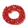 Electroplate Transparent Glass Beads Strands LS-EGLA-A035-T4mm-L01-2