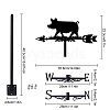 Orangutan Iron Wind Direction Indicator AJEW-WH0265-032-2