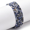 Natural Blue Spot Jasper Beads Strands G-Z116-A02-2mm-2