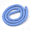 Handmade Polymer Clay Beads Strands CLAY-R089-6mm-082-2