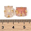 Brass Glass Rhinestone Sew on Rhinestones RGLA-B004-08B-G-3