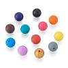 120Pcs 12 Colors Silicone Beads SIL-TA0001-16-3