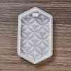 DIY Embossed Flower Pattern Pendant Silicone Molds DIY-G079-01E-2