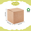 Square Folding Kraft Paper Jewelry Boxes LS-CON-WH0089-47A-2