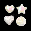 Electroplated Iridescent Opaque Resin Decoden Cabochons RESI-Q230-07-2