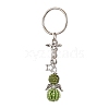 Alloy with Glass Seed Beads Keychain KEYC-MZ00010-05-1