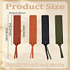 4Pcs 4 Colors PU Leather Bookmarks AJEW-LP0005-89-2