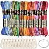 18 Skeins 6-Ply Polyester Embroidery Floss OCOR-CY0002-76-1