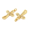 Brass Micro Pave Cubic Zirconia Pendants KK-P236-23G-2