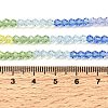 Transparent Gradient Color Glass Beads Strands GLAA-F131-01A-01-5