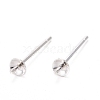 925 Sterling Silver Stud Earring Findings STER-K167-027A-S-1