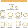  300Pcs 10 Styles Iron Open Jump Rings IFIN-NB0001-48-4