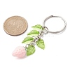 Resin Strawberry Pendant Keychain KEYC-JKC00651-01-3