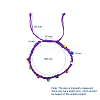 Waxed Polyester Cord Braided Bead Bracelets BJEW-JB04792-04-5