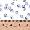 Baking Paint Electroplate Transparent Glass Seed Beads SEED-N006-07M-4