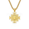 Saint Benedict Cross 304 Stainless Steel Pendant Necklaces for Men FS-WGB09ED-02-1
