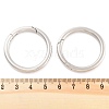 Non-Tarnish 316 Stainless Steel Spring Gate Rings STAS-M296-01P-I-3