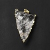 Natural Quartz Crystal Pendants G-E581-02LG-3