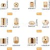 SUPERFINDINGS 300Pcs Brass Spacer Beads KK-FH0003-53-6