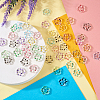  48Pcs 6 Colors Transparent Plastic Bead Frame KY-TA0001-26-14