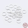 925 Sterling Silver Soldered Closed Jump Rings STER-F036-03S-0.8x5-3