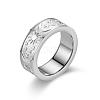 Star Moon & Sun Titanium Steel Rings for Men's PW-WG23999-05-1