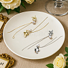 4Pairs 2 Colors Iron & Alloy Cuff Earrings EJEW-HY0001-15-3