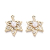 Alloy with ABS Imitation Pearl & Crystal Rhinestone & Acrylic Pendants PALLOY-Q466-04G-01-1