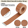 2M PVC Double Face Imitation Leather Ribbons SRIB-WH0011-127C-04-2