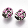 Alloy Enamel European Beads MPDL-R036-18A-1-2