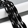 Natural Black Onyx Agate Beads Strands G-NH0019-C05-14-2