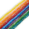 21 Strands 21 Colors Transparent Electroplate Glass Beads Strands GLAA-TA0004-23-2
