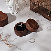 Wooden Rings Storage Gift Boxes CON-WH0109-003-4